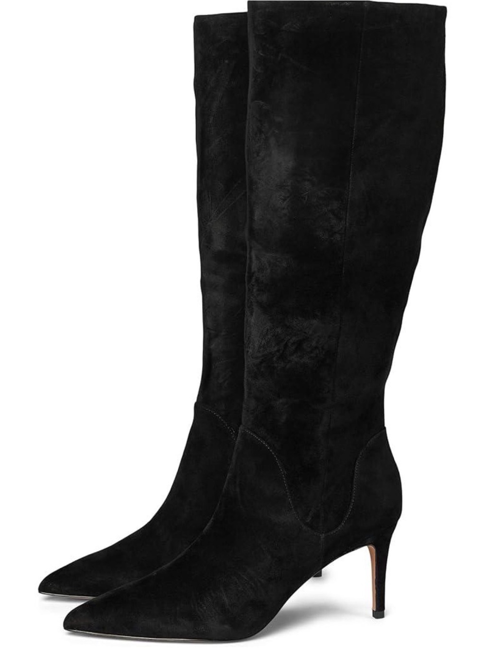 Nine West Gerty Knee High Boots in Black Suede size 10